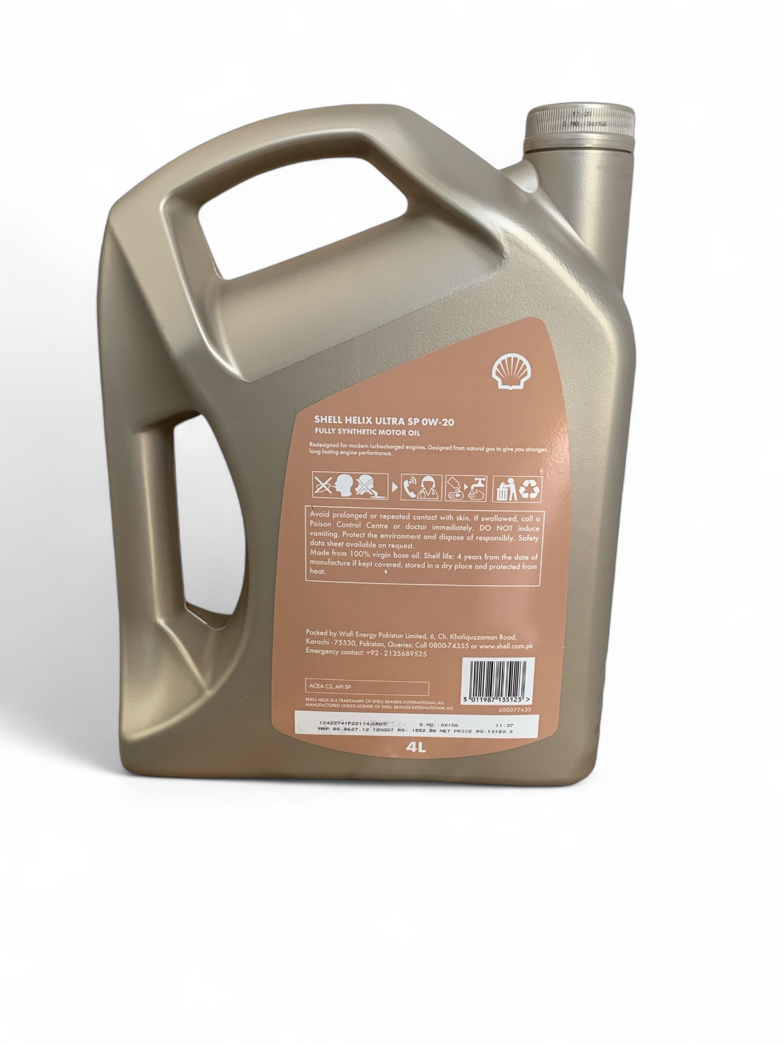 SHELL Helix Ultra 0W-20 (0w20) Engine Oil - 4L - Image 2