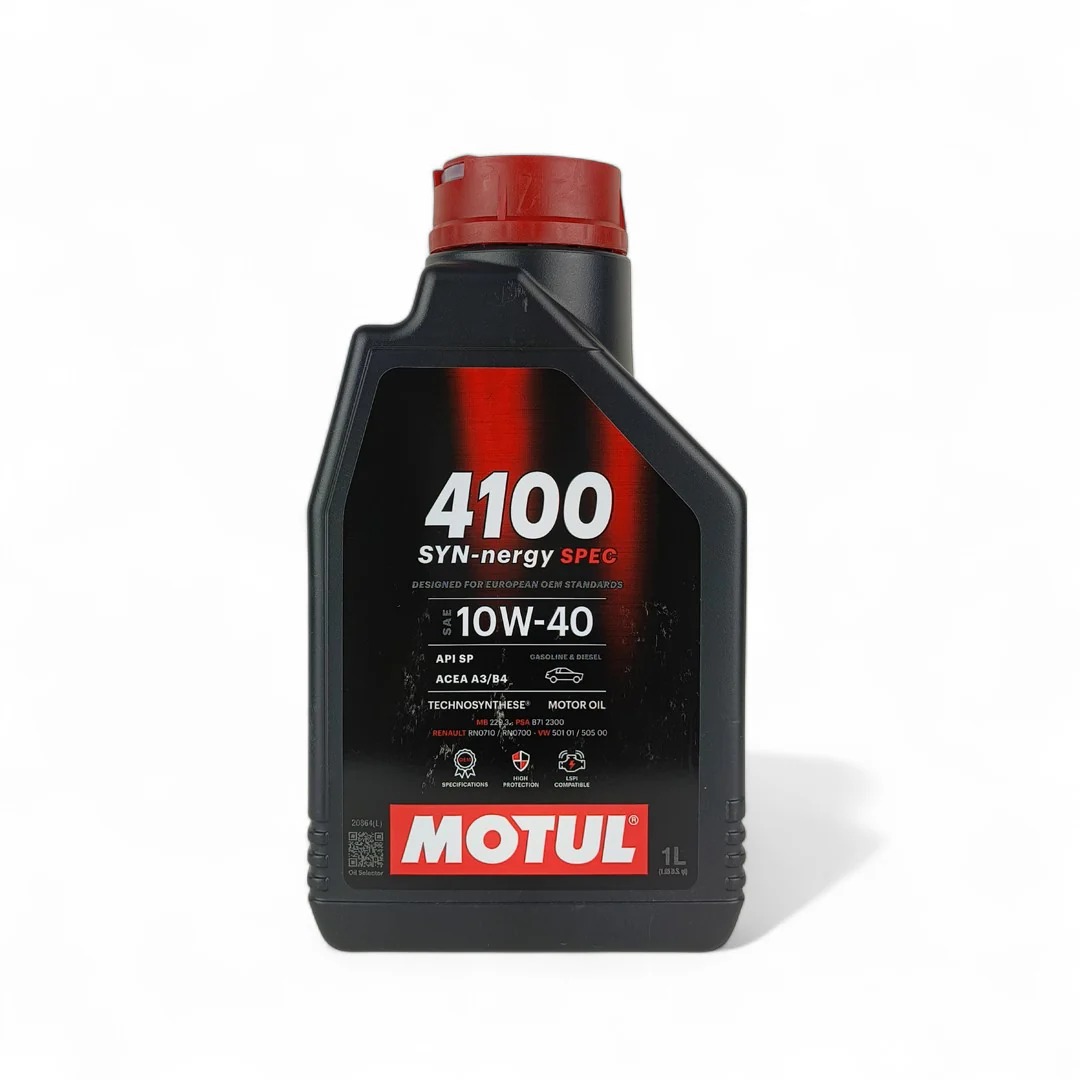 MOTUL 10W-40 (10w40) 4100 Syn-Nergy Spec Engine Oil - 1L