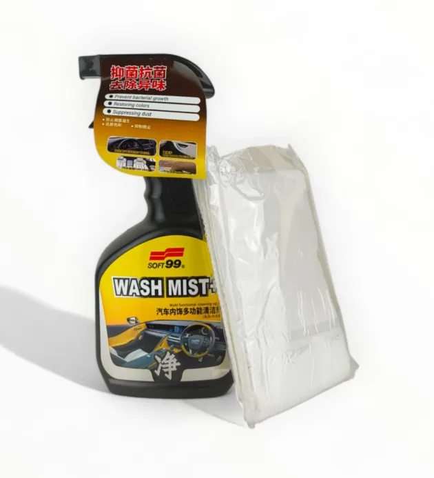 SOFT99 Wash Mist (Interior Cleaner) + Cleaning Cloth - 500ml