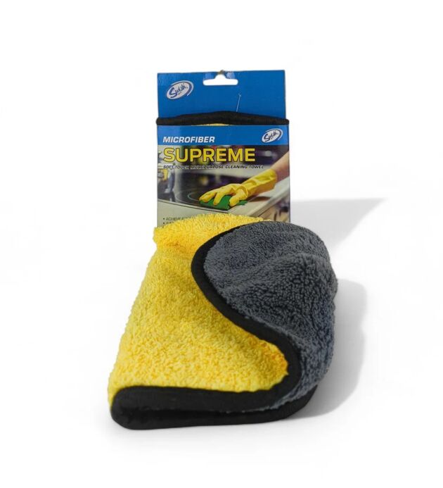 Microfiber Cleaning Cloth Yellow/Grey - 40cmx39cm